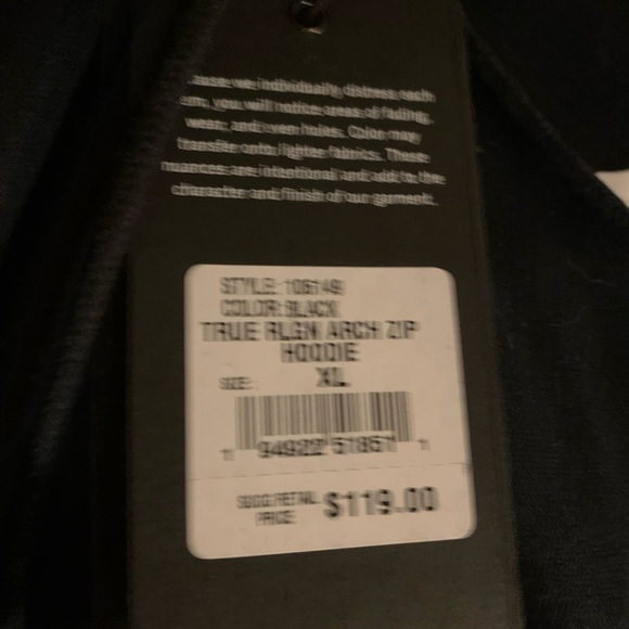 XL FULL ZIP HOODIE SWEATSHIRT MENS/ unisex - Picture 7 of 7